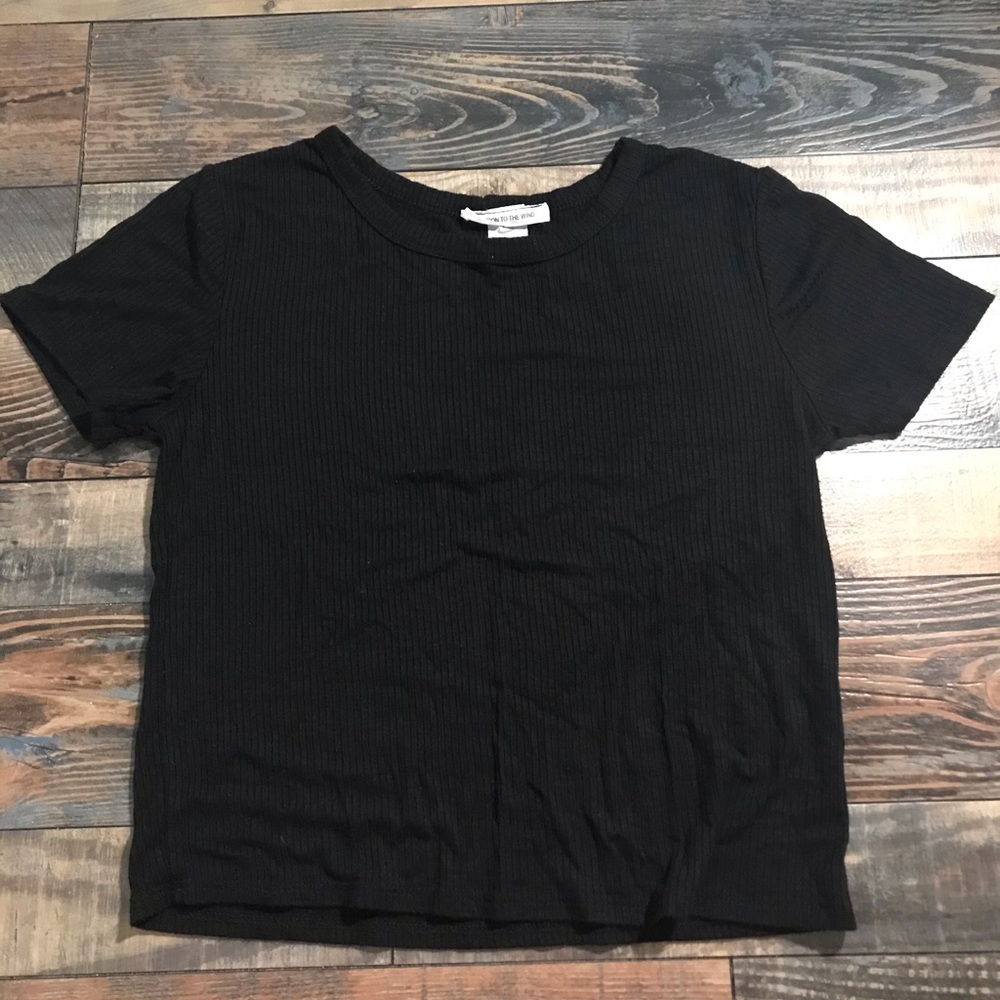 Black crop top